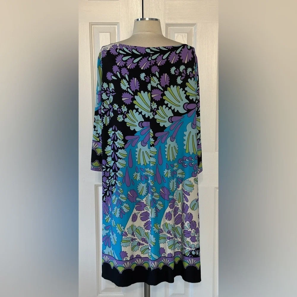 Dressbarn Abstract Print Shift Dress – Size 20W